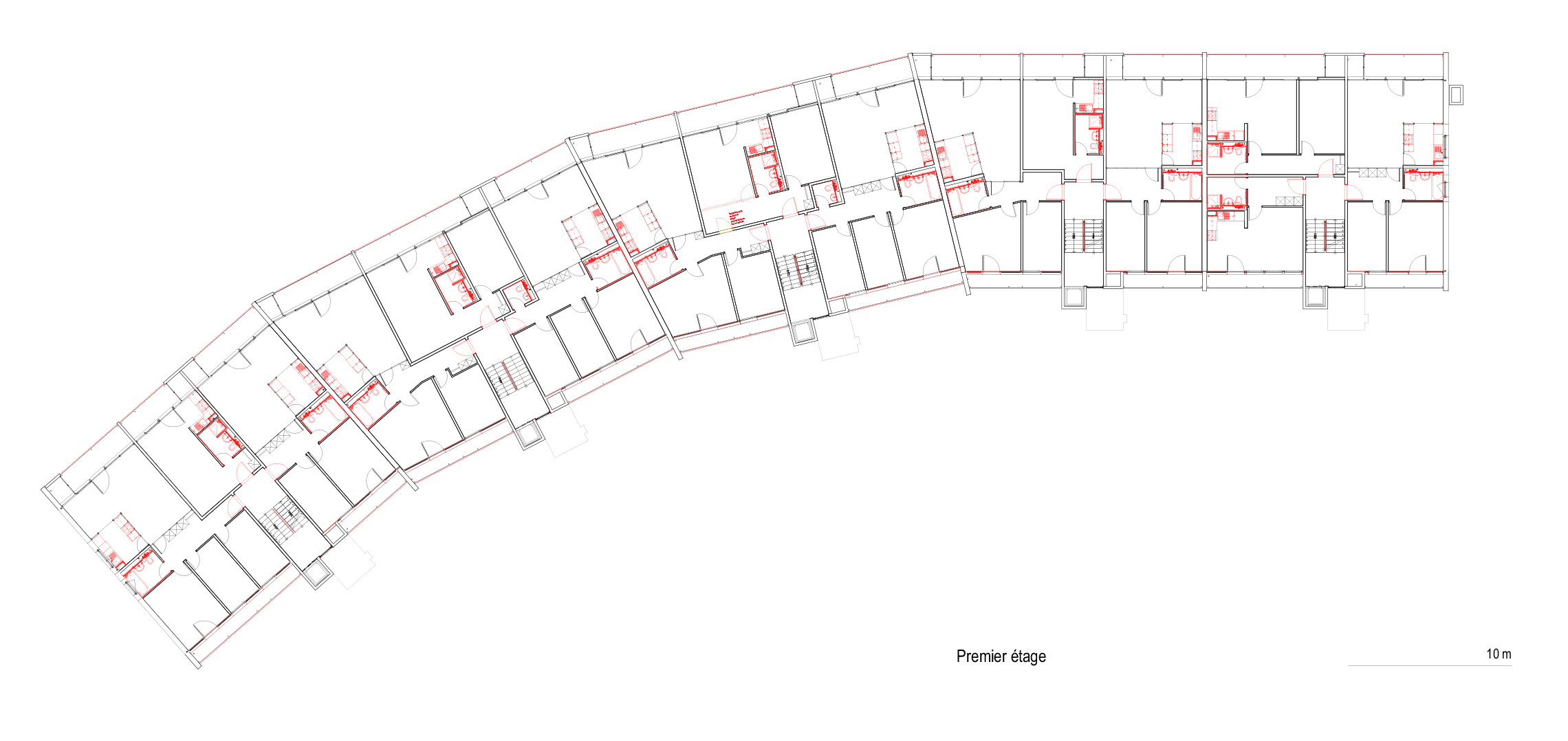 Piscine – rénovation complète d’un ensemble de 84 logements