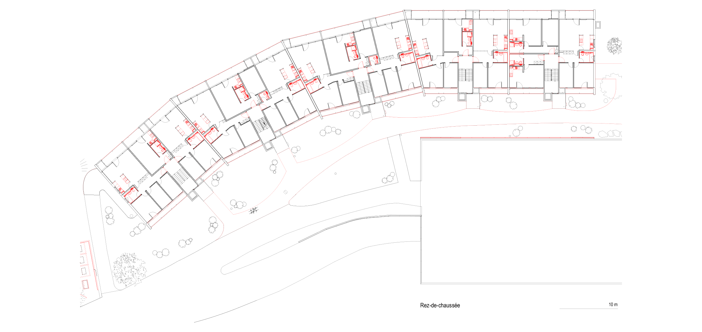 Piscine – rénovation complète d’un ensemble de 84 logements